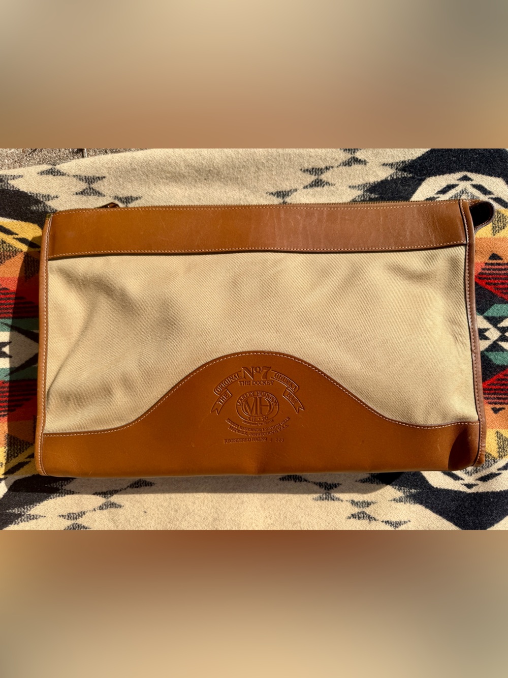 Ghurka Marley Hodgson Pit Briefcase No 7 The Docket 1991 Twill/Leather Excellent